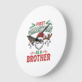 Eerste kerst als een broer Santa Gnome Grote Klok (Hoek)