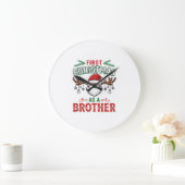 Eerste kerst als een broer Santa Gnome Grote Klok (Huis)