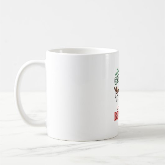 Eerste kerst als een broer Santa Gnome Koffiemok (Links)
