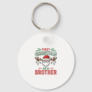Eerste kerst als een broer Santa Gnome Sleutelhanger