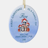 Eerste kerst als een Family Circle Ornament (Rechts)