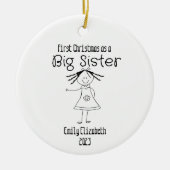 "Eerste kerst als een grote zus" Ornament (Voorkant)