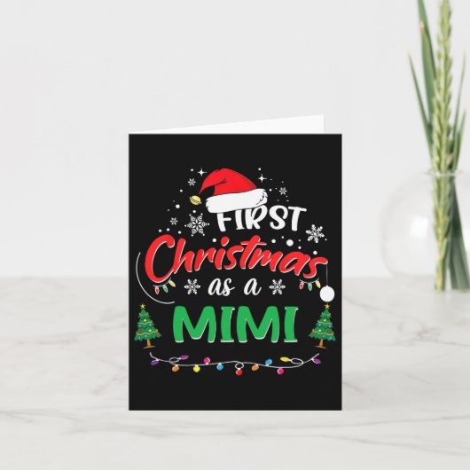 Eerste kerst als een mimi 1e kerst matching f kaart (Voorkant)