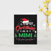 Eerste kerst als een mimi 1e kerst matching f kaart (Gele Bloem)