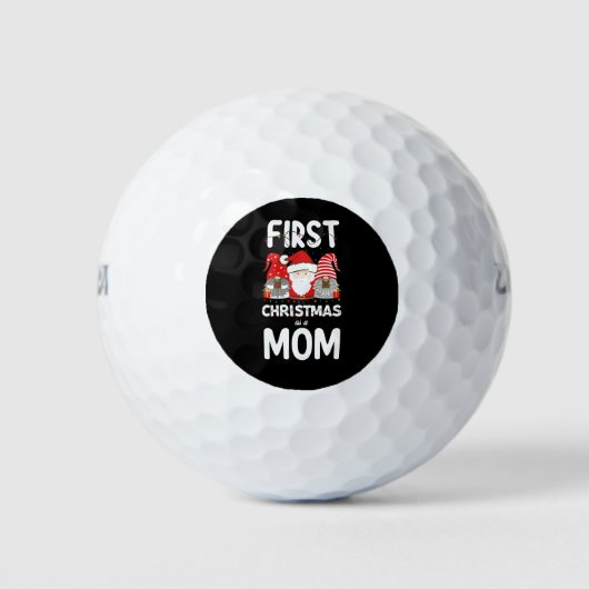 Eerste kerst als een moeder familie vakantie Kinde Golfballen (Voorkant)