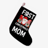 Eerste kerst als een moeder familie vakantie Kinde Kleine Kerstsok (Voorkant (Hangend))