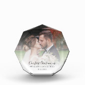 Eerste kerst als getrouwd Huwelijksfoto op maat Fotoblokken (Voorkant)