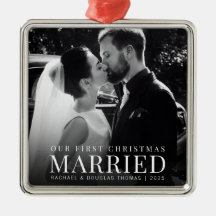Eerste kerst als getrouwd stel | Aangepaste foto v
