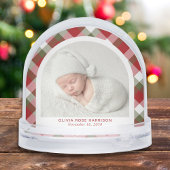 Eerste kerst als grootouders Arch Baby Foto Sneeuwbol