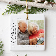 Eerste kerst als grootouders baby foto geboorte st
