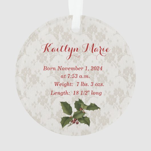 Eerste kerst als grootouders - Foto Ornament (achterkant)