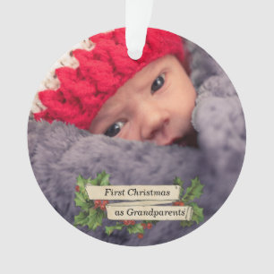 Eerste kerst als grootouders - Foto Ornament