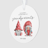 Eerste kerst als grootouders kerstgezin ornament (voorkant)