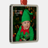 Eerste kerst als grootouders - Metal Ornament (Rechts)