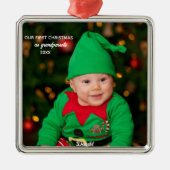 Eerste kerst als grootouders - Metal Ornament (Voorkant)