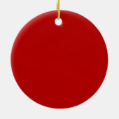 Eerste kerst als grootouders Red Holly Keramisch Ornament (Achterkant)