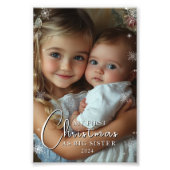 Eerste kerst als grote zus foto afdruk (Voorkant)