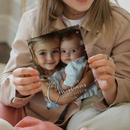 Eerste kerst als grote zus foto afdruk