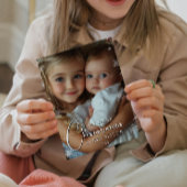 Eerste kerst als grote zusterfoto feestdagenkaart