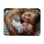 Eerste kerst als grote zusterfoto magneet (Horizontaal)