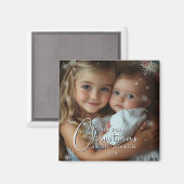 Eerste kerst als grote zusterfoto magneet (Voorkant / Achterkant)