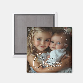 Eerste kerst als grote zusterfoto magneet