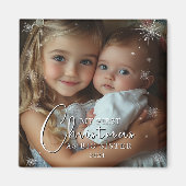 Eerste kerst als grote zusterfoto magneet (Voorkant)