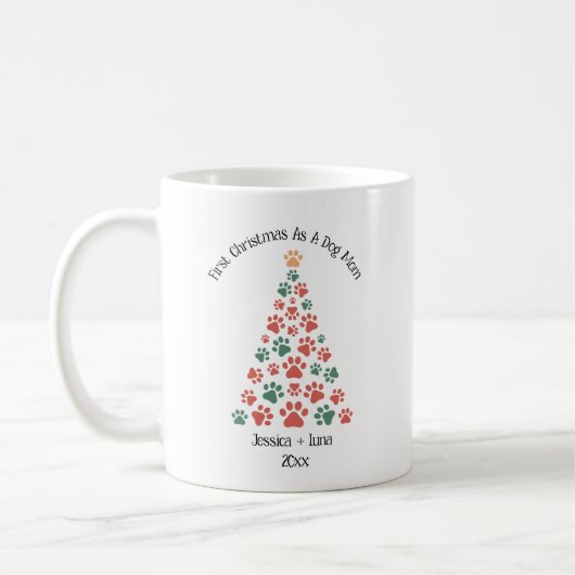 Eerste kerst als hondenmoeder/-vader mok – Persoon (Links)