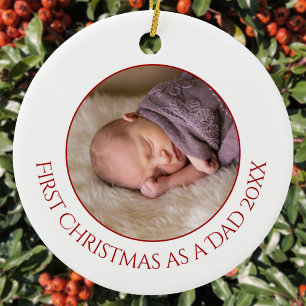 Eerste kerst als mama baby foto keramisch ornament