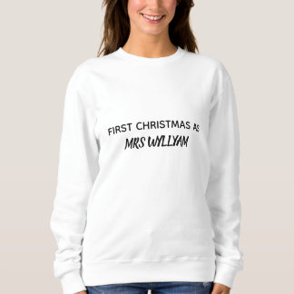 eerste kerst als mevrouw persoonlijk shirt