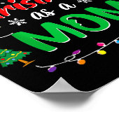 Eerste kerst als moeder 1e kerst bijpassende Fa Poster (Hoek)