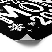 Eerste kerst als moeder 2025 bijpassende gezinsvak poster (Hoek)