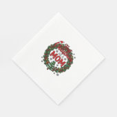 Eerste kerst als moeder dennengroen krans boom servet (Hoek)