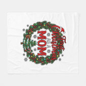 Eerste kerst als moeder dennenkrans boom fleece deken (Voorkant (Horizontaal))