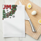 Eerste kerst als moeder dennenkrans boom theedoek (Quarter Fold)