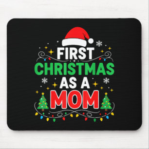 Eerste kerst als moeder familie bijpassende 1e ker muismat