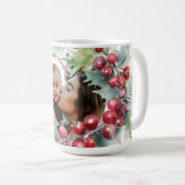 Eerste kerst als moeder gepersonaliseerde foto Mok (Voorkant rechts)