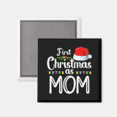 Eerste kerst als moeder Nieuwe moeder 1e kerst Ker Magneet (Voorkant / Achterkant)