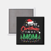 Eerste kerst als moeder Nieuwe moeder 1e kerst Magneet (Voorkant / Achterkant)