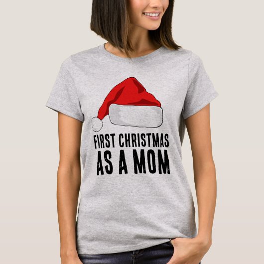 EERSTE KERST ALS MOEDER T-SHIRT (Voorkant)