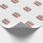 Eerste kerst als moeder vakantiedesign cadeaupapier (Hoek)