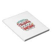 Eerste kerst als moeder vakantiedesign notitieblok (Schuin)