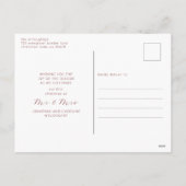 Eerste kerst als Mr & Mrs Elegant Greenery Feestdagenkaart (Achterkant)