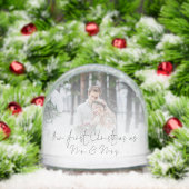 Eerste kerst als Mr. Mrs Pas getrouwd 2 Foto's Sneeuwbol (Kerstmis)