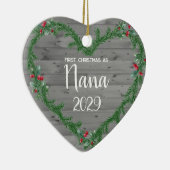 Eerste kerst als Nana Keramisch Ornament (Rechts)