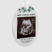Eerste kerst als oma Baby Sonogram Keepsake Ornament (voorkant)