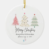 Eerste kerst als oma en opa Ornament (Voorkant)