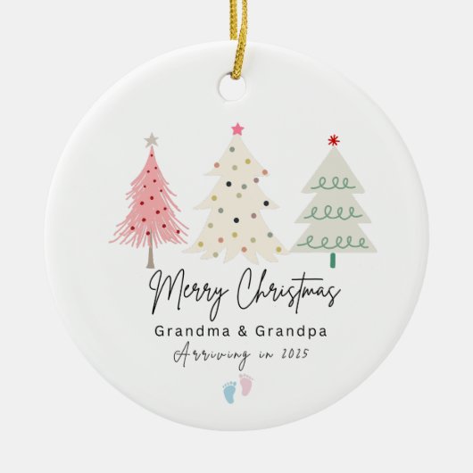 Eerste kerst als oma en opa Ornament (Voorkant)