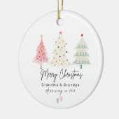 Eerste kerst als oma en opa Ornament (Links)