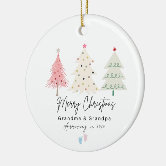 Eerste kerst als oma en opa Ornament (Links)